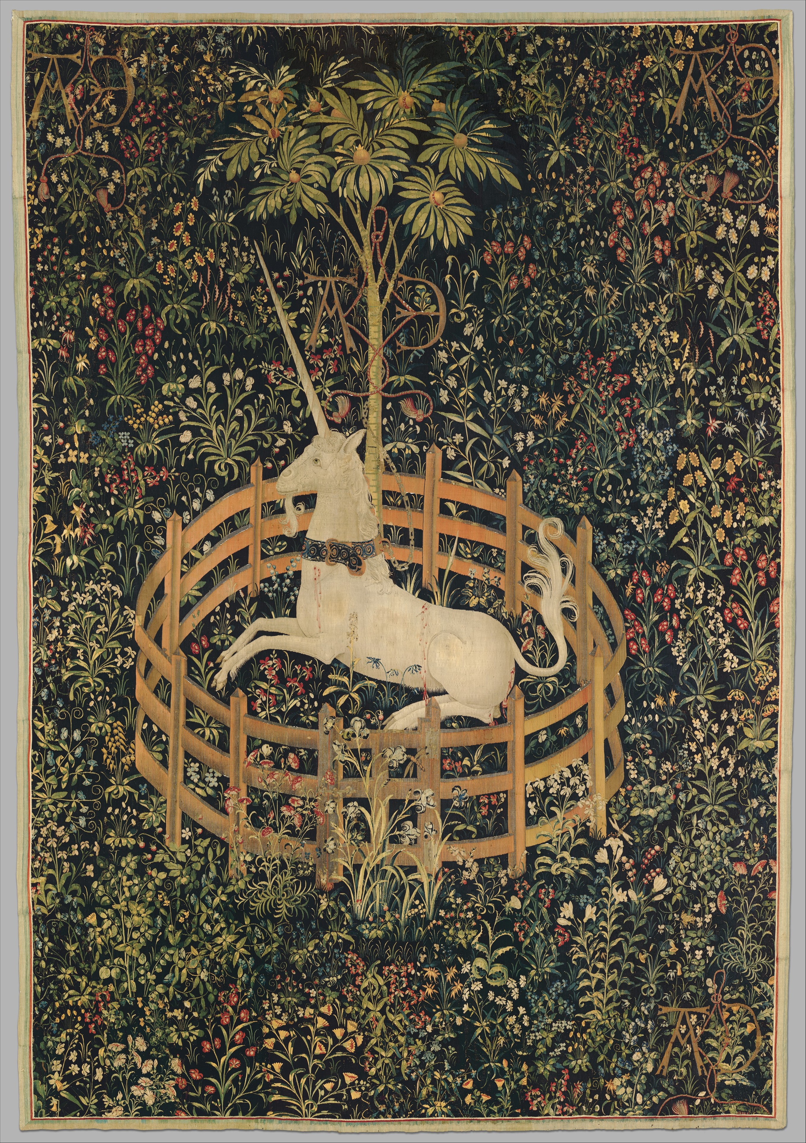 The Unicorn Rests in a Garden (from the Unicorn Tapestries) 1495–1505